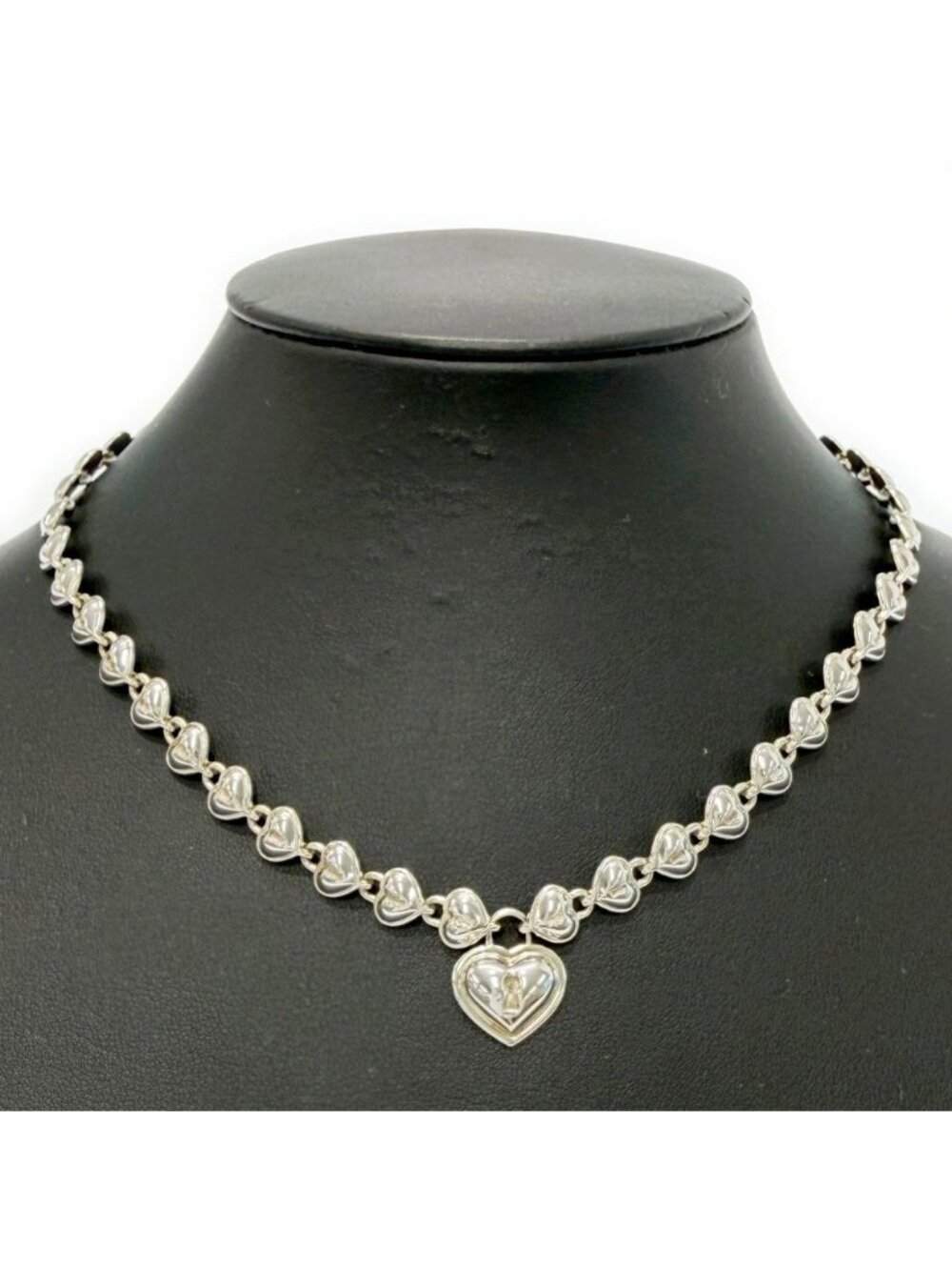Tiffany & Co Silver Heart Lock Necklace
